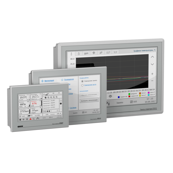 СП3хх сенсорные панели оператора 7-15” с Modbus