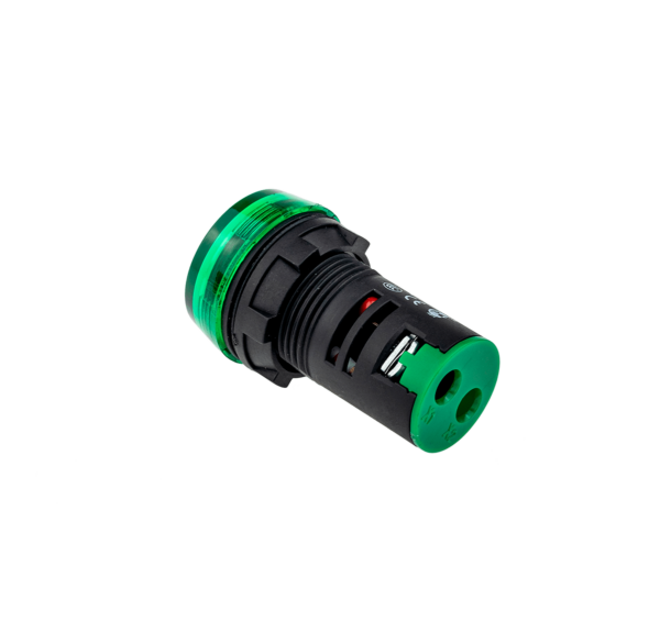 MT22-S63 - Сигнальная лампа, зеленый, 220V AC IP65