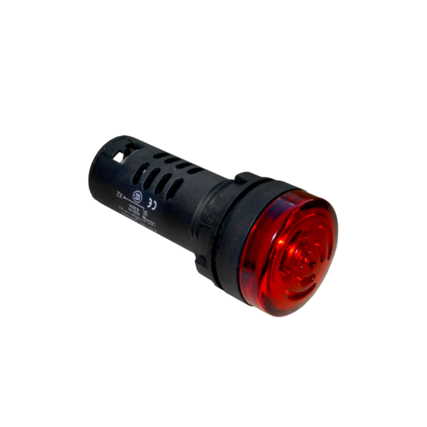 MT22-SM24E - Зуммер с подсветкой, 80дБ, красный, 24V AС/DC, IP65, пластик
