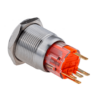MT67-F24R11 - Кнопка с подсветкой красная, с фиксацией, 24В AC/DC, IP67