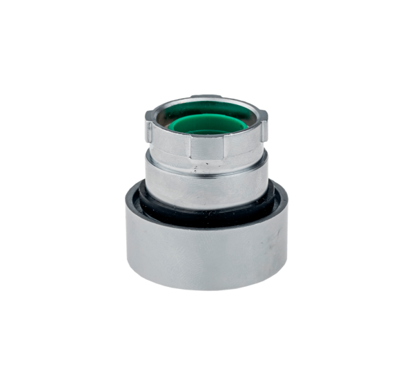 MTB2-BA3 - Головка кнопки плоская, зеленый, металл