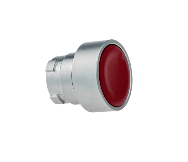 MTB2-BA4 - Головка кнопки плоская, красный, металл