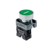MTB2-BAZ11331 - Кнопка плоская зеленая, маркировка "I", 1NO, металл