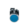 MTB2-BAZ116 - Кнопка плоская синяя, 1NO, металл