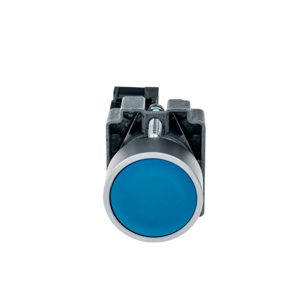 MTB2-BAZ116 - Кнопка плоская синяя, 1NO, металл