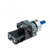 MTB2-BK2661 - Переключатель с подсветкой, с фиксацией, 24V AC/DC, синий, 2 положения, 1NO