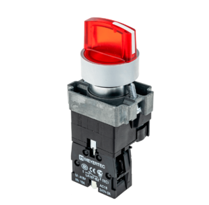 MTB2-BK3461 - Переключатель с подсветкой, с фиксацией, 24V AC/DC, красный, 3 положения, 1NC