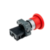 MTB2-BCZ124 - Кнопка грибовидная 1NC без фиксации, красный, 40 мм, металл