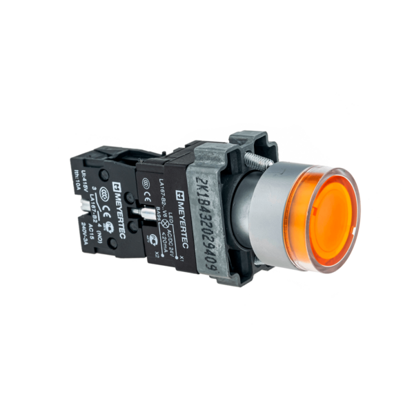 MTB2-BW3563 - Кнопка с подсветкой желтая 220V 1NO