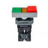 MTB2-BW8463 - Кнопка двойная с подсветкой 220V, выступающий толкатель