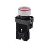 MTB2-BWF3472 - Кнопка плоская красная с подсветкой,  24V AC/DC, 1NС, IP67, металл