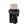 MTB2-BWF3561 - Кнопка плоская желтая с подсветкой, 220V AC/DC, 1NO, IP67, металл