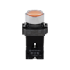 MTB2-BWF3561 - Кнопка плоская желтая с подсветкой, 220V AC/DC, 1NO, IP67, металл