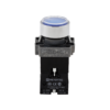 MTB2-BWF3661 - Кнопка плоская синяя с подсветкой, 220V AC/DC, 1NO, IP67, металл