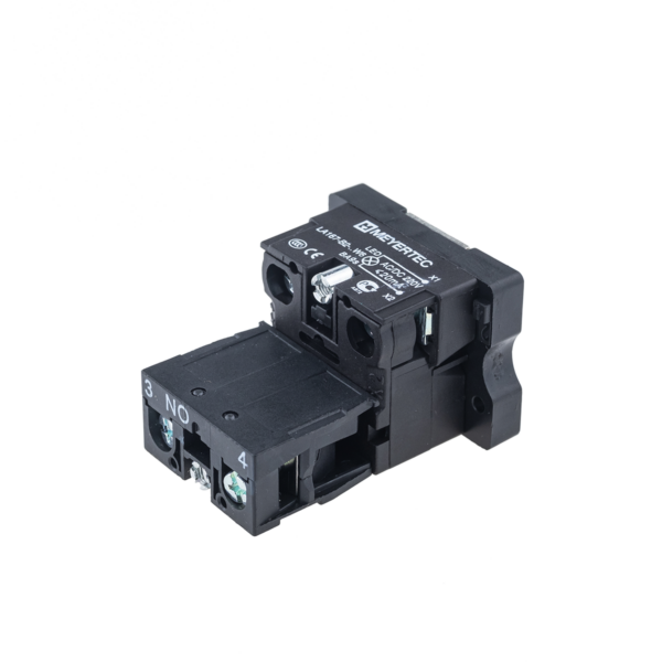 MTB2-EW611 - Основание с подсветкой 1NO белый 24V, пластик