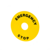 MTB2-F12 - Табличка "Emergency Stop", размер 90 мм (2 шт. в комплекте)