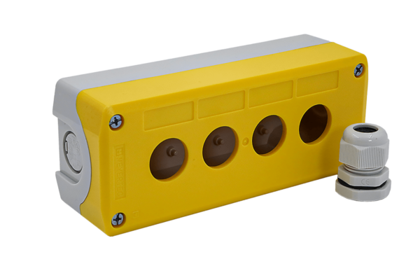 MTB2-F89-Y - Корпус кнопочного поста, 4 места, желтый, IP67