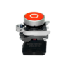 MTB4-BA41582 - Кнопка плоская красная, маркировка "O", 1NС, IP65, металл