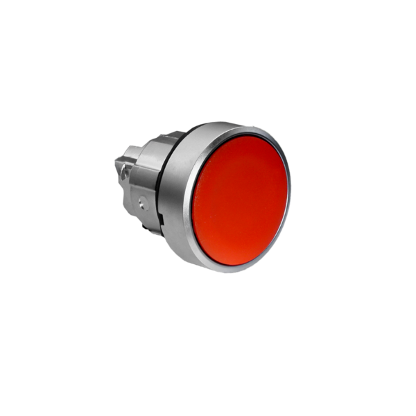 MTB4-BA4C - Головка кнопки, плоская, красная, IP65, металл