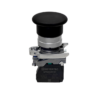 MTB4-BC21 - Кнопка грибовидная черная, 40 мм, пружиный возврат, 1NO, IP65,металл