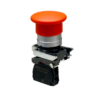 MTB4-BC42 - Кнопка грибовидная красная, 40 мм, пружиный возврат, 1NС, IP65, металл