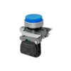 MTB4-BL61 - Кнопка выступающая синяя,  1NO, IP65, металл
