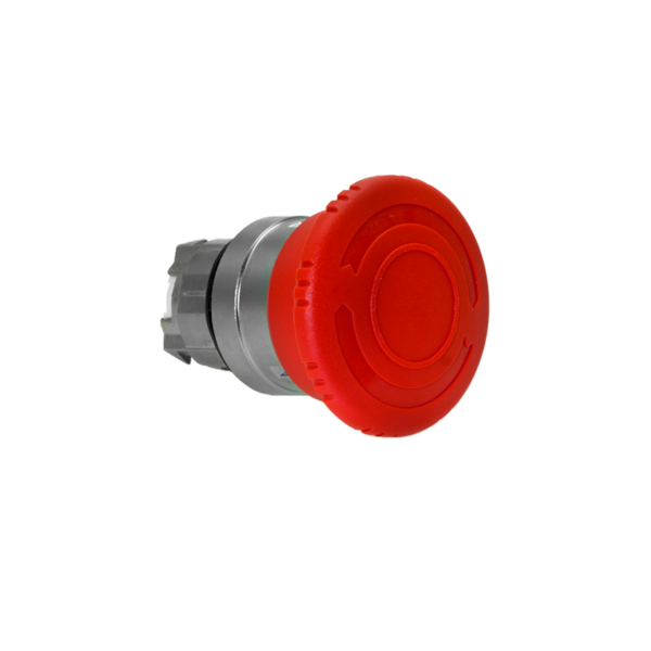 MTB4-BS54C - Головка кнопки, грибовидная аварийной остановки, возврат поворотом, красная, 40 мм, IP65, металл