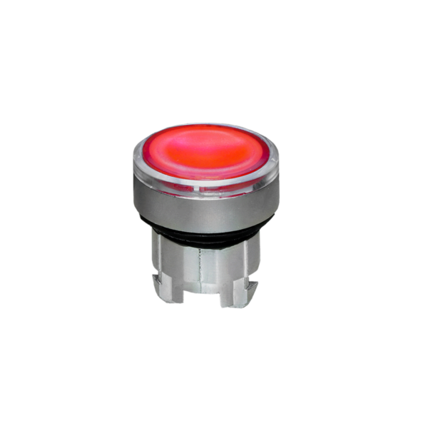 MTB4-BW346C - Головка кнопки с подсветкой, красная, IP65, металл