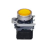 MTB4-BW35713 - Кнопка желтая с подсветкой, 1NO, 220V AC/DC, IP65, металл