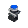 MTB4-BW36711 - Кнопка синяя с подсветкой, 1NO, 24V AC/DC, IP65, металл