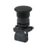 MTB5-AC21 - Кнопка грибовидная черная, 40 мм, пружиный возврат, 1NO, IP65, пластик