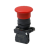 MTB5-AC42 - Кнопка грибовидная красная, 40 мм, пружиный возврат, 1NС, IP65, пластик