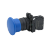 MTB5-AC61 - Кнопка грибовидная синяя, 40 мм, пружиный возврат, 1NO, IP65, пластик