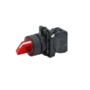 MTB5-AK24723 - Переключатель  на 2 положения с фиксацией и подсветкой, красный, 1NС, 220V AC/DC, IP65, пластик