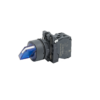 MTB5-AK26713 - Переключатель  на 2 положения с фиксацией и подсветкой, синий, 1NO, 220V AC/DC, IP65, пластик