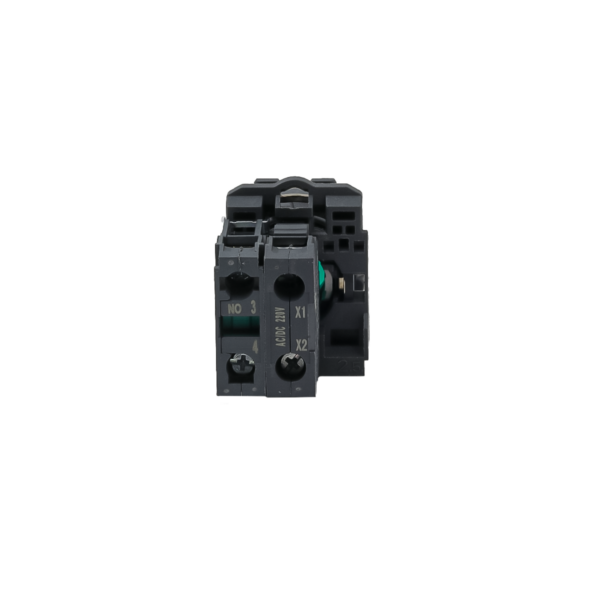 MTB5-AW33713 - Кнопка зеленая с подсветкой, 1NO, 220V AC/DC, IP65, пластик