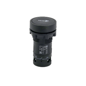 MTB7-EA21561 - Кнопка плоская черная, маркировка "стрелка вверх", 1NO, IP54, пластик