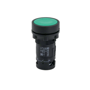 MTB7-EA35 - Кнопка плоская зеленая, 1NO+1NC, IP54, пластик