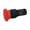MTB7-ES542 - Кнопка грибовидная красная, возврат поворотом c фиксацией, Ø 40 мм,  1NC, IP54, пластик
