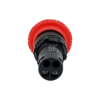MTB7-ES542 - Кнопка грибовидная красная, возврат поворотом c фиксацией, Ø 40 мм,  1NC, IP54, пластик