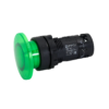MTB7-EW43611 - Кнопка грибовидная зеленая с подсветкой, Ø40 мм, 1NO, 24V AC/DC, IP54, пластик