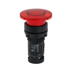 MTB7-EW44621 - Кнопка грибовидная красная с подсветкой, Ø40 мм, 1NC, 24V AC/DC, IP54, пластик