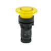 MTB7-EW45616 - Кнопка грибовидная желтая с подсветкой, Ø40  мм, 1NO, 220 AC, IP54, пластик