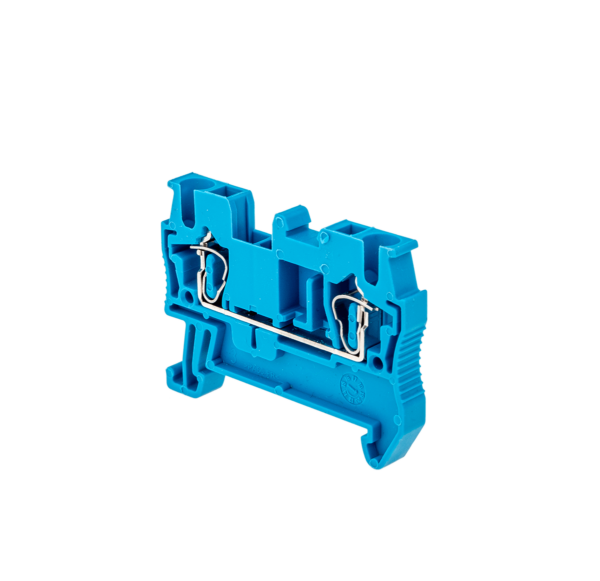 MTS-2.5BL - Клемма пружинная проходная, 2.5 мм², синяя