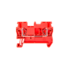 MTS-2.5RD - Клемма пружинная проходная, 2.5 мм², красная