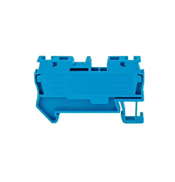 MTS-4BL - Клемма пружинная проходная, 4 мм², синяя