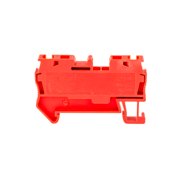MTS-4RD - Клемма пружинная проходная, 4 мм², красная