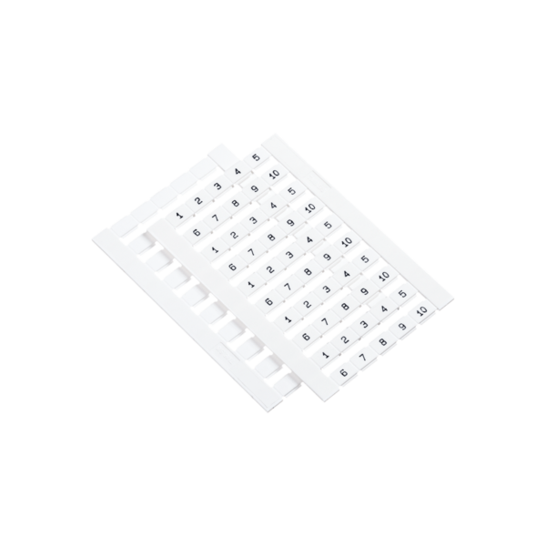 MTS-6M110 - Маркировка пружинных клемм 6, 10, 16 мм²,  1-10 (уп. 100 шт.)