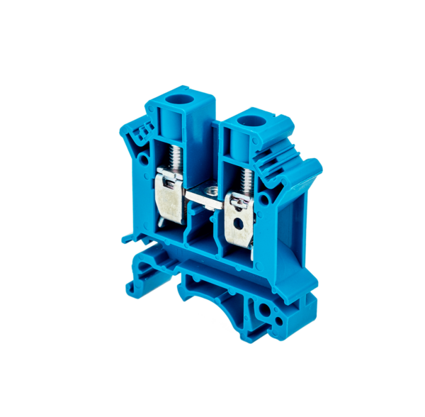 MTU-10BL - Клемма винтовая проходная, 10 мм², синяя