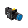 MTB2-EW36613 - Кнопка синяя с подсветкой, 1NO, 220V AC/DC, IP54, пластик